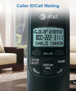 AT&T TR1909B Trimline Corded Phone with Caller ID, Black 20 81vuBU3auL