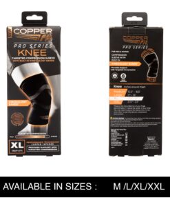 Copper Fit Pro Series Knee Compression Sleeve Black X-Large 16 81vuZBn5ddL 3