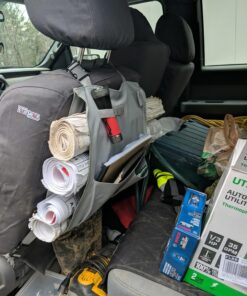 Adir Corp. Blueprints Car Holder - Plans Holder for Trucks and Cars with Multiple Slots and Front Zippered Pocket - Blueprint Holder for Truck, Map Holder for Car 20 81vxe0shfwL