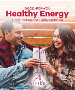 Aspire Healthy Energy Drink with Natural Caffeine - No Calories, Sugar and Carbs | Vitamins B, C, & Biotin | No Preservatives, Gluten Free | Suitable for Vegan, Kosher, Keto-Friendly |12 oz can, Raspberry Acai, 12 Fl Oz (Pack of 12) 12 Pack (12 Fl Oz) 16 81vxqeGEkEL