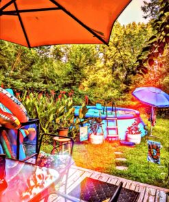 Intex 26175EH Easy Set 15 Feet by 42 Inch Round Inflatable Outdoor Backyard Above Ground Swimming Pool Set with Cover, Ladder, and Filter, Blue 15FT x 42IN 45 81vyMBwYgtL 1