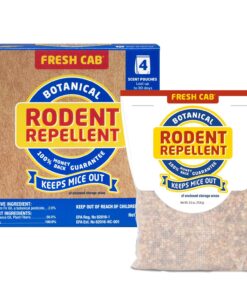 Fresh Cab Rodent Repellent; Quickly Repelling Pests from Treated Areas; Preventing Re-Infestation for up To 3 Months; Safe for Children, Pets and the Environment; Non-Toxic; 8-Scent Pouches