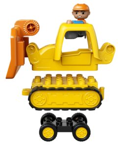 LEGO DUPLO Big Construction Site 10813 Building Set with Toy Dump Truck, Toy Crane and Toy Bulldozer for a Complete Toddler Construction Toy Set (67 Pieces) 21 81w aY jHL