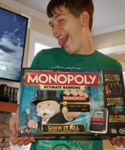 Hasbro Gaming Monopoly Ultimate Banking Edition Board Game for Families and Kids Ages 8 and Up, Electronic Banking Unit (Amazon Exclusive) 45 81w1ADao3eL