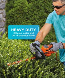 BLACK+DECKER Hedge Trimmer with Saw, 20-Inch, Corded (BEHTS300),Orange 10 81w1TChhDL