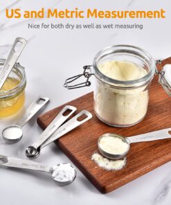 Measuring Spoons: U-Taste 18/8 Stainless Steel Spoons Set of 9 Piece: 1/16 tsp, 1/8 tsp, 1/4 tsp, 1/3 tsp, 1/2 tsp, 3/4 tsp, 1 tsp, 1/2 tbsp & 1 tbsp Dry and Liquid Ingredients XS-9 pcs 34 81w1dDx1DoL
