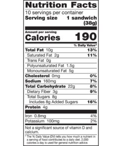Nature Valley Biscuit Sandwiches, Peanut Butter, 1.35 oz, 10 ct 10 Count (Pack of 1) 21 81w1sQmz6TL
