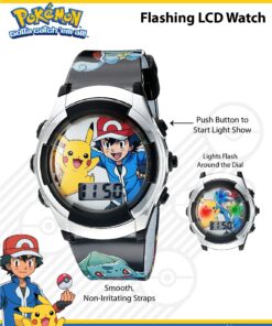 Accutime Kids Pokemon Digital LCD Quartz Watch for Boys, Girls, and Adults All Ages Ash Pikachu 17 81w25ioHpML