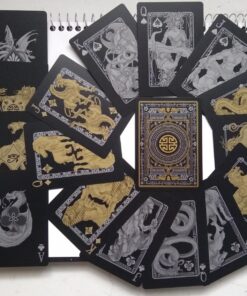 Mythical Creatures - Black Silver & Gold Edition Playing Cards by Gent Supply 45 81w2QUx luL 1