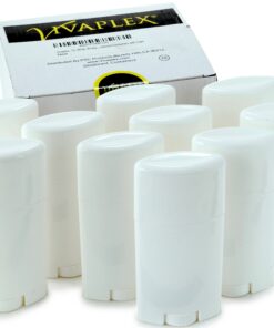 Vivaplex, 10, White, Empty, 2.5 oz Deodorant Containers with Caps 8 81w2QXXo2L