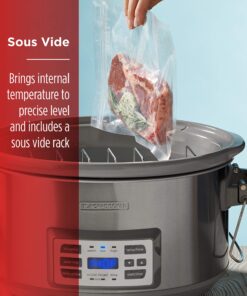 BLACK+DECKER SCD7007SSD Digital Slow Cooker with Temperature Probe + Precision Sous-Vide, 7-Quart Capacity, Stainless Steel 28 81w3OpM1fFL