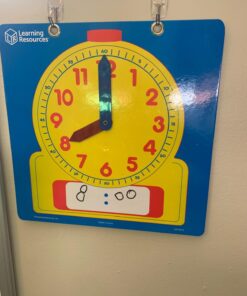 Learning Resources Write & Wipe Demonstration Clock - 1 Piece, Ages 6+ Paper Clocks for Teaching, First Grade Learning Games, Teaching Time Essentials, Homeschool Supplies, Classroom Supplies 20 81w3SpPwVXL