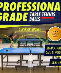NIBIRU SPORT Ping Pong Paddle Sets - Professional Table Tennis Paddles, Balls, Storage Case - Table Tennis Rackets & Game Accessories 4 Paddle Set 32 81w3e3q72mL
