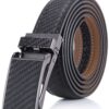 Marino Avenue Ratchet Belt for Men. Adjustable Leather Dress Belt with 38 Easy to Click Into Place Ratchet Closures. Twill Weave - Black Adjustable from 28" to 44" Waist 8 81w3siKNzL