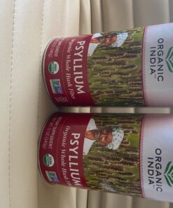 Organic India Psyllium Herbal Powder - Whole Husk Fiber, Healthy Elimination, Keto Friendly, Vegan, Gluten-Free, USDA Certified Organic, Non-GMO, Soluble & Insoluble Fiber Source - 12 Oz Canister (Pack of 1) 38 81w4LuQbbsL