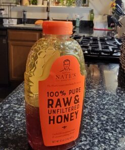 Nate's 100% Pure, Raw & Unfiltered Honey - Award-Winning Taste, 32oz. Squeeze Bottle 32 Ounce (Pack of 1) 38 81w4Z7Sm8JL