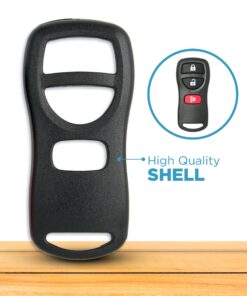 Keyless2Go Replacement for New Shell Case and 3 Button Pad for Remote Key Fob with FCC KBRASTU15 - Shell ONLY (2 Pack) 11 81w4mh2M0XS
