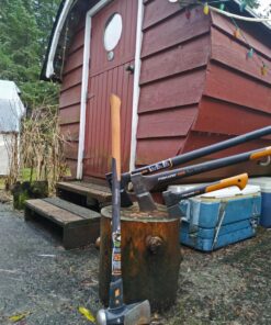 Fiskars X27 Super Splitting Axe - Wood Splitter for Medium to Large Size Logs with 36" FiberComp Handle - Black Splitting Axe (36 In) 14 81w5Zt3OmL