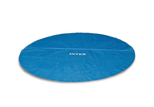 INTEX 28014E Solar Pool Cover: For 16ft Round Easy Set and Metal Frame Pools – Insulates Pool Water – Reduces Water Evaporation – Keeps Debris Out – Reduces Chemical Consumption 16 ft