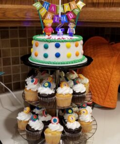 Happy Birthday Banner Adornment Cupcake/Cake Decorating Banner,1 Count 19 81w5zM61u2L