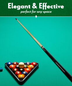 ISZY Billiards Short Pool Cue Stick – Hardwood Canadian Maple Pool Sticks for Billiard Table Sports Black 58 inch 19 81w5zTFDIiL