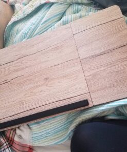 Black Folding Laptop Lap Desk - Wooden Work Table and Stand for Couch, Bed and Sofa Computer Use - Folding Legs, Adjustable Tilt - Use as Reading and Breakfast Tray - by Designstyles Black 31 81w73y8trVL