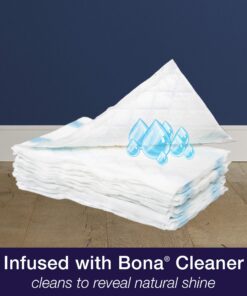 Bona Hardwood Floor Disposable Wet Cleaning Pads - 12 cleaning pads per pack - unscented - Use with Bona Mops - Residue-Free Floor Cleaning Solution for Wood Floors 22 81w7ZvO5YCL