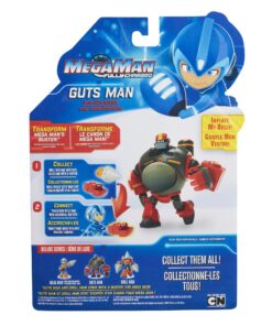 Mega Man Fully Charged – Deluxe Guts Man Articulated Action Figure with Expanding Belly and Guts Man Buster Accessory (to swap onto the Mega Man figure)! Based on the new show! 22 81w7kyTEyCL