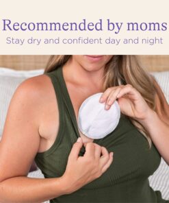 Lansinoh Stay Dry Disposable Nursing Pads, Soft and Super Absorbent Breast Pads, Breastfeeding Essentials for Moms, 200 Count 200 Count (Pack of 1) 20 81w7vHLTHHL