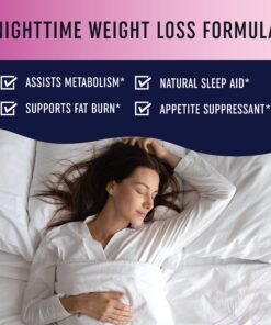 MAV NUTRITION Weight Loss Pills Night Time Fat Burner for Women & Men | Sleep Aid Diet Pills, Appetite Suppressant, Metabolism Boost, Carb Blocker; 60 Count Night Time Fat Burner Capsule 25 81w7xCznxIL