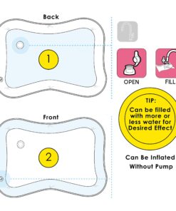 Splashin'kids Inflatable Tummy time Premium Water mat Infants and Toddlers is The Perfect Fun time Play Activity Center Your Baby's Stimulation Growth Multicoloured 20 81w8dsPFA9L