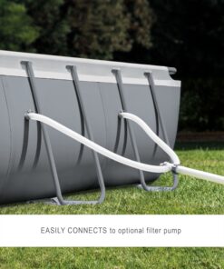 INTEX 26355EH Ultra XTR Deluxe Rectangular Above Ground Swimming Pool Set: 18ft x 9ft x 52in – Includes 1500 GPH Sand Filter Pump – SuperTough Puncture & Rust Resistant – Easy to Assemble with Sand Filter Pump 30 81w8mnj3lL 1
