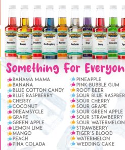 Hawaiian Shaved Ice Syrup Assortment, 3 - 16oz Bottles Of The Most Popular Flavors: Cherry, Grape, Blue Raspberry. Perfect For Shaved ice, Snow Cones, Sodas, Ice Pops, and Slushies. Allergy-friendly 16 Fl Oz (Pack of 3) 19 81w9XNSgnML