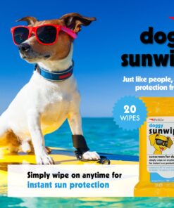 Alternative view of Petkin Dog Sunscreen Sunwipes - Sunscreen for Dogs, SPF 15 - Simply Wipe on Anytime for Instant Sun Protection - Includes 20 Jumbo Size Wipes, Vanilla Coconut Scent - Ideal for Home or Travel 1 Pack