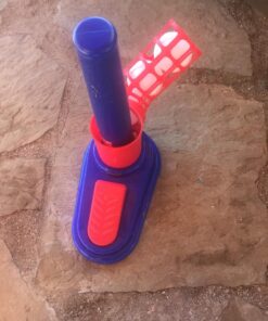 Franklin Sports Kids Baseball Pitching Machine - Pop A Pitch Baseball Batting Machine with Youth Bat + 3 Plastic Baseballs - Boys + Girls Baseball Toy,Red/Blue Baseball Pop A Pitch 40 81w9p1DM6PL