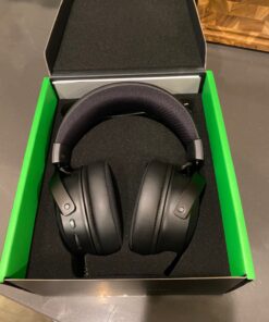 Razer Kraken V3 HyperSense Wired USB Gaming Headset w/Haptic Technology: Triforce Titanium 50mm Drivers - THX Spatial Audio - Hybrid Fabric & Leatherette Memory Foam Cushions - Detachable Mic 111 81wBJRYlgqL
