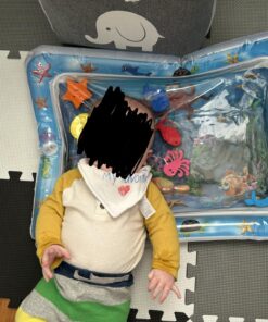 Splashin'kids Inflatable Tummy time Premium Water mat Infants and Toddlers is The Perfect Fun time Play Activity Center Your Baby's Stimulation Growth Multicoloured 24 81wBMeRK3L