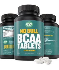Raw Barrel BCAA Tablets - 120 Extra Strong 1000mg Pills - 2:1:1 Ratio Branched Chain Amino Acid Supplement - Non-GMO Natural Ingredients 25 81wD7dMI8gL