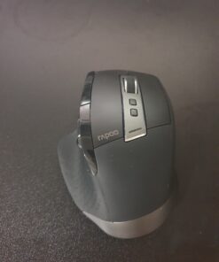 Rapoo Bluetooth Wireless Mouse, 4 Adjustable DPI Rechargeable , Multi-Device (3 Bluetooth+USB) Programmable Ergonomic Mouse with Side Roller, Laser Mouse for Laptop Desktop PC 60 81wDEP5jAUL