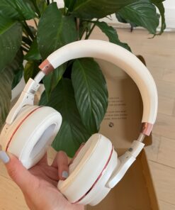 Raycon Everyday Wireless Bluetooth Over Ear Headphones, with Active Noise Cancelling, Awareness Mode and Built in Microphone, IPX 4 Water Resistance, 38 Hours of Battery Life (Rose Gold) Rose Gold 35 81wDQYKOt3L