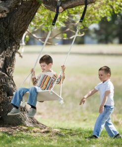 Alternative view of DCAL Gear Tree Swing Hanging Straps Kit - Easy & Fast Installation - 5ft Extra Long Straps Hold 2000 lb - Safer Lock Snap Carabiner Hooks Perfect to Tree Swing, Swing Sets, Tire Swing & Hammock