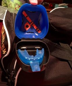 Shock Doctor Ventilated Mouth Guard Case, Universal Storage for Adult & Youth Sizes Trans Blue 24 81wFJktKPmL