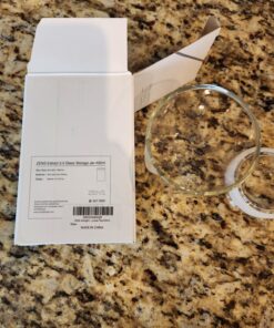 ZENS Airtight Glass Jar Container,15 Fluid Ounce Clear Glass Canister with Lid, Food Storage Jars for Kitchen Spice or Loose Tea,450ml 02-15oz*1 40 81wFJzGDj5L