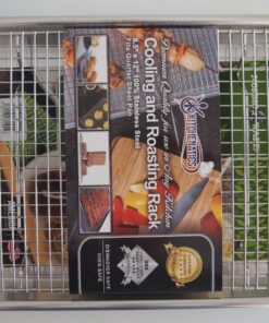 KITCHENATICS Small Quarter Sheet Cooling Rack for Cooking and Baking, Oven-Safe Stainless Steel Wire Rack, Baking Rack for Oven Cooking, Heavy Duty Cookie Cooling Rack fits Quarter Sheet Pan - 8.5x12 8.5" x 12" Quarter Sheet (SMALL) - 1 PC 49 81wGkT28TbL