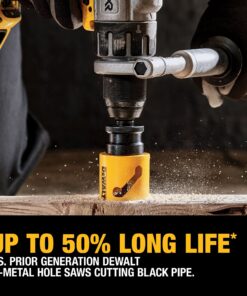 DEWALT Hole Saw Kit, Standard Electrician's Set, Bi-Metal (D180002) , Yellow 16 81wHQmpLyBL