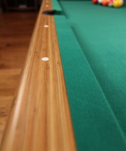 Mizerak Dynasty Space Saver 6.5' Billiard Table with Leg Levelers, Automatic Ball Return, and Classic Green Nylon Cloth 53 81wHazzTyvL