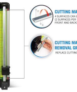 CARL Heavy Duty Rotary Paper Trimmer - 12238, Black/Silver, 18inch 18-Inch 14 81wJ n1UM9L