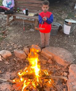 MalloMe Marshmallow Roasting Sticks Smores Kit - Marshmallows Smores Sticks for Fire Pit Long - Camping Campfire Accessories S'mores Gift Set- Smore Hot Dog Roaster Marshmello Skewers - 34 Inch 5 Pack Set of 5 31 81wJIDhoA1L