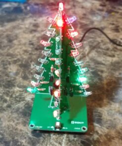 Christmas Tree Soldering Project, Icstation 3D Xmas Tree Soldering Kit with LED Flashing Lights Soldering Practice 7 Colors DIY Electronic Assemble Kit for Learning Teaching STEM Educational Multicolored 62 81wJIcJQKwL