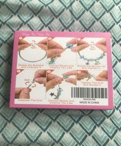 klmars Charm Bracelet Making Kit,Jewelry Making Supplies Beads,Unicorn/Mermaid Crafts Gifts Set for Girls Teens Age 5-12 54 81wKRJwsPjL